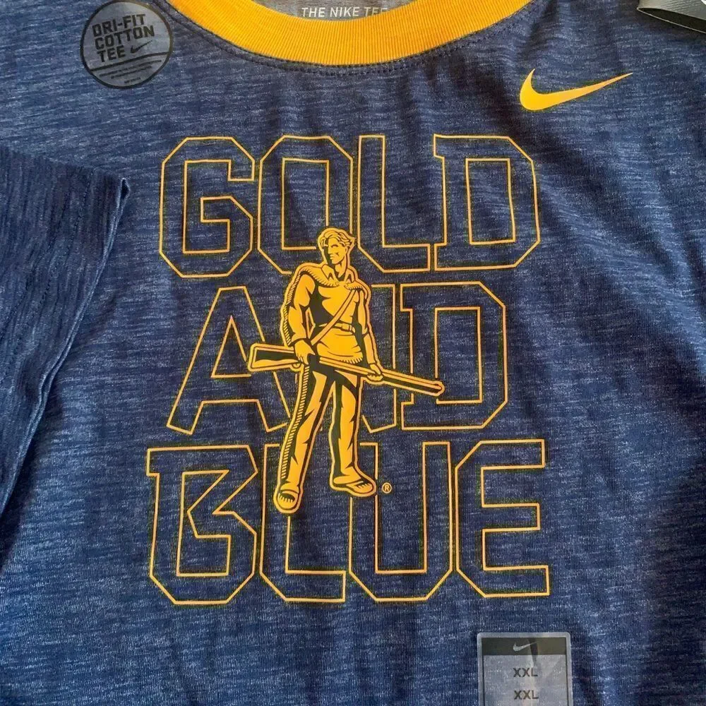 Nike Mountaineers football dri-fit cotton crop tee for woman